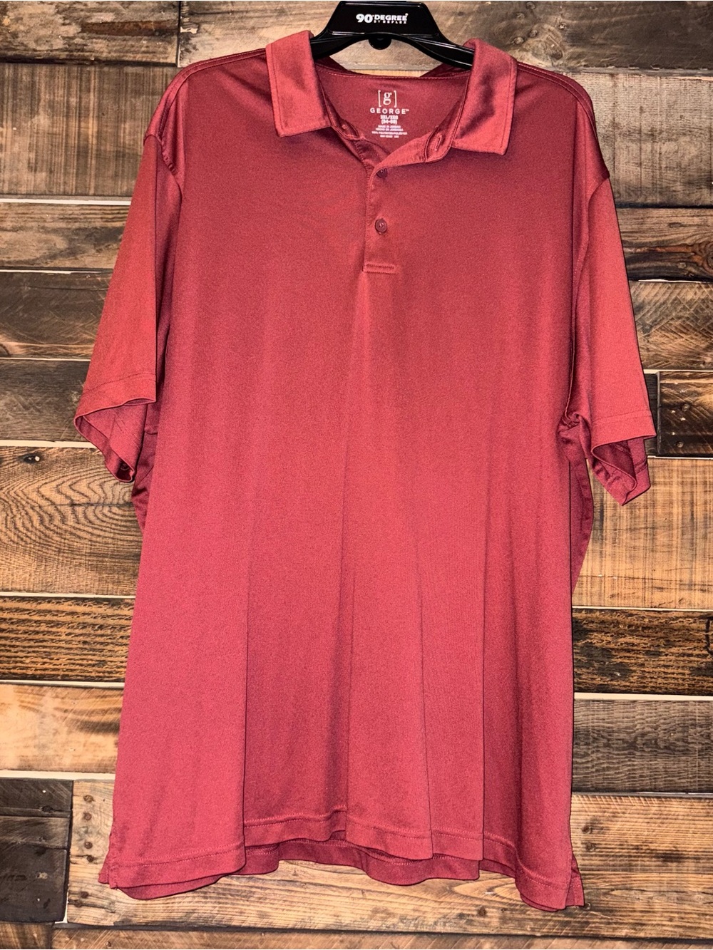 George Men's Brick Red Polo Shirt